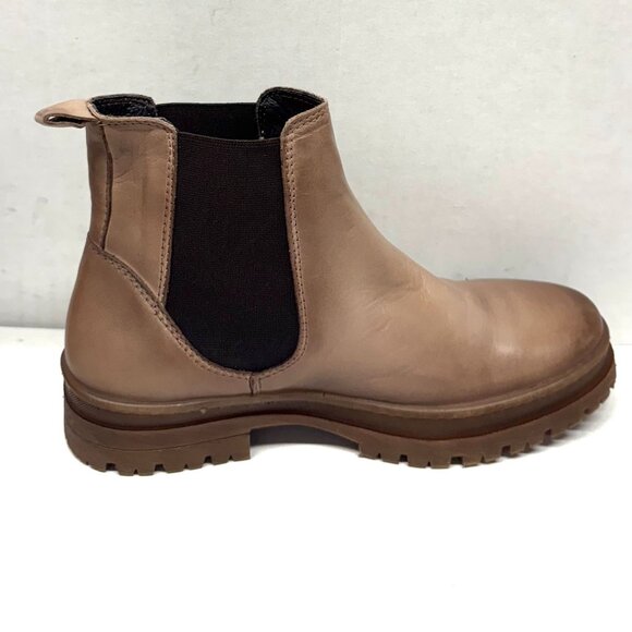 MIZ MOOZ LEATHER BOOTS SIDE GORE TAUPE 37EU / 7US NEW # Z-32 - Picture 3 of 4